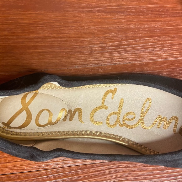 Sam Edelman Felicia ballet flats black suede 7Wide - Picture 8 of 8